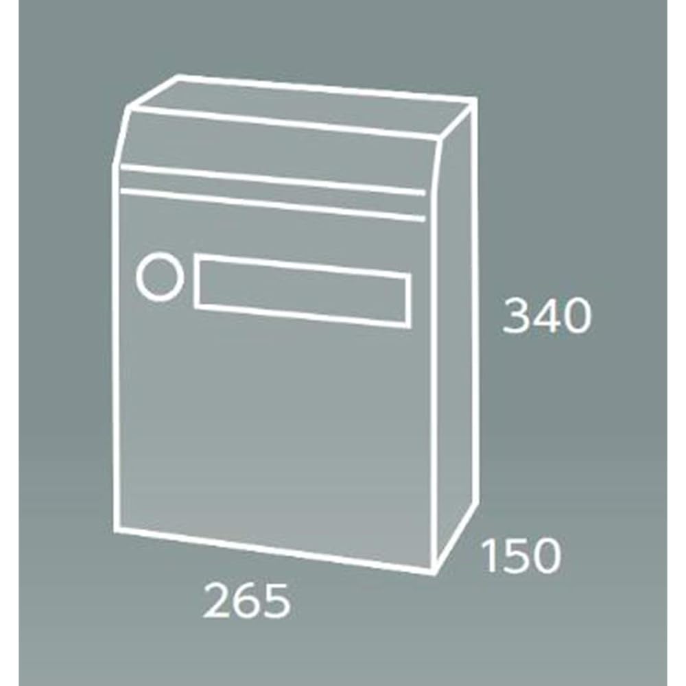 Tajima Metalwork Post Mailbox for Apartment Housing My Number Lock MX-5 1 unit