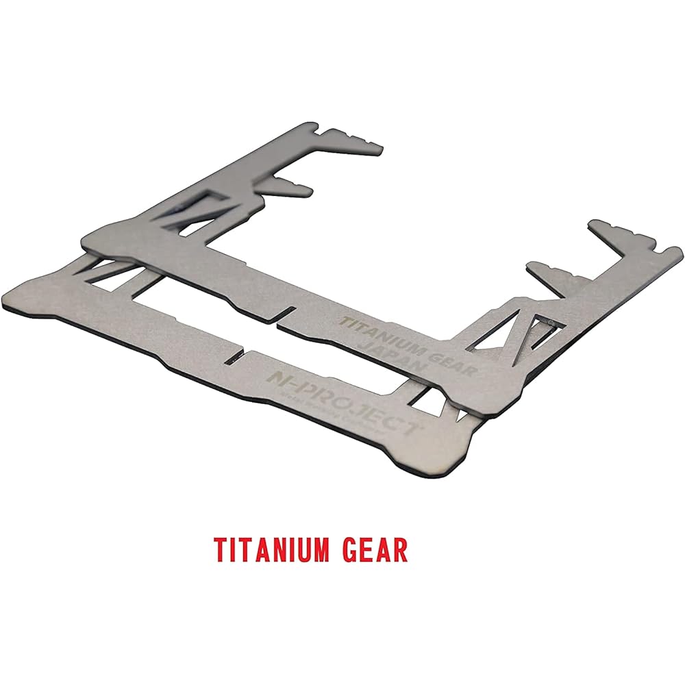 N-project titanium trivet alcohol stove only [TITANIUM GEAR] Titanium trivet Trangia TRB25 EBY254 can be installed.