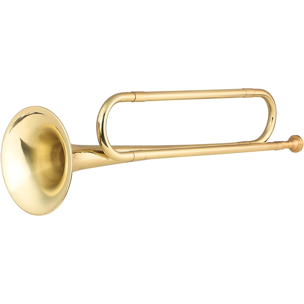 Trumpet Brass tuber call gold plated trumpet cavalry hole with mouthpiece instrument for beginners Trumpet instrument
