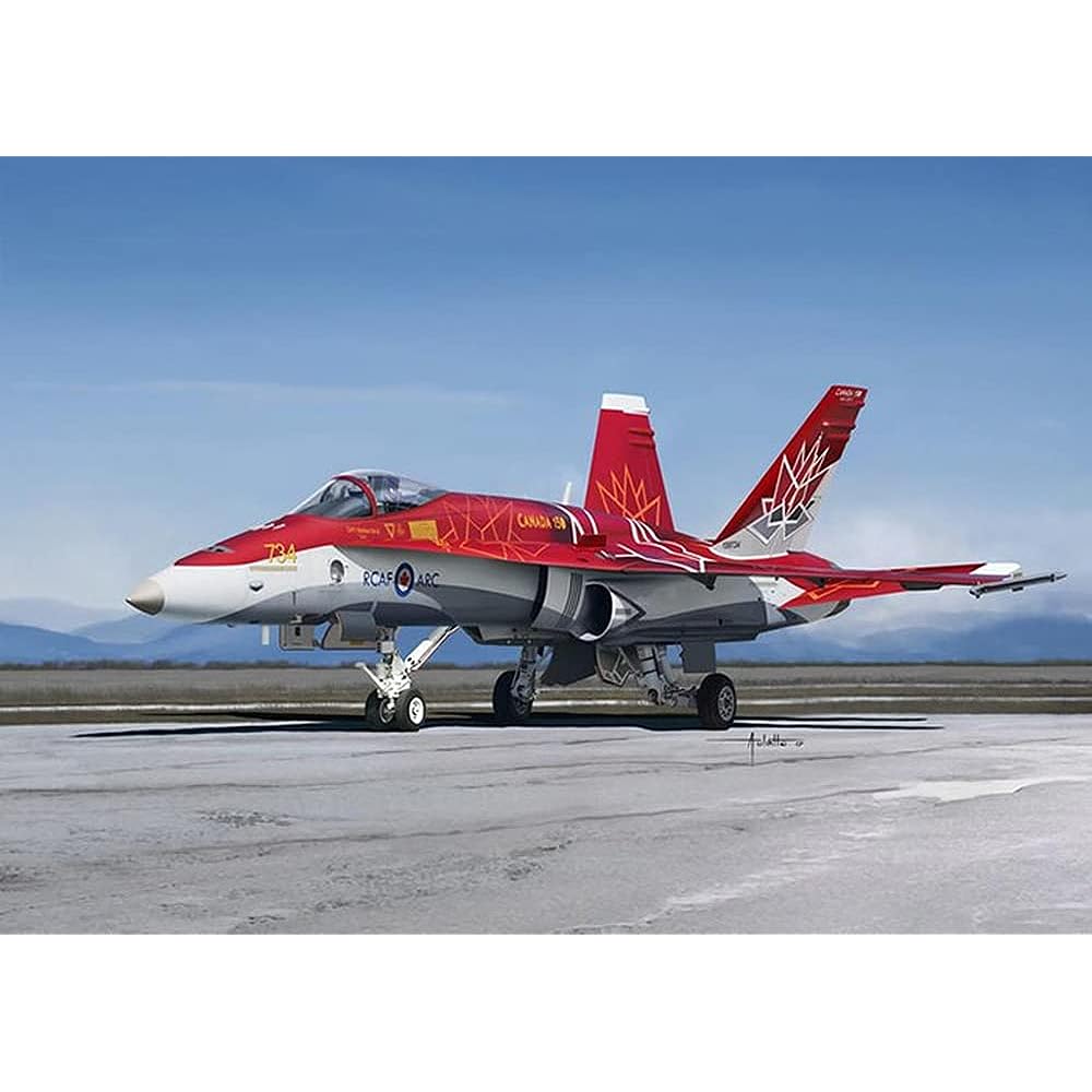 Kinetic 1/48 Canadian Air Force CF-188A Demonstration Team 2017 CF-18 Canada 150th Anniversary Painting Plastic Model KNE48070
