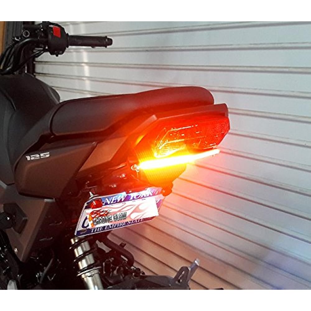 Honda Grom MSX125 (2017+) SS LED Light Bar Fender Eliminator Kit No Flasher Relay FENDERKIT211-AS-SS