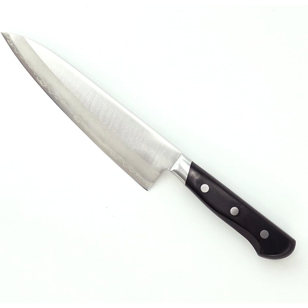 Kanetsuko Swedish Steel Black Plywood Handled Gyuto 185mm KC-153