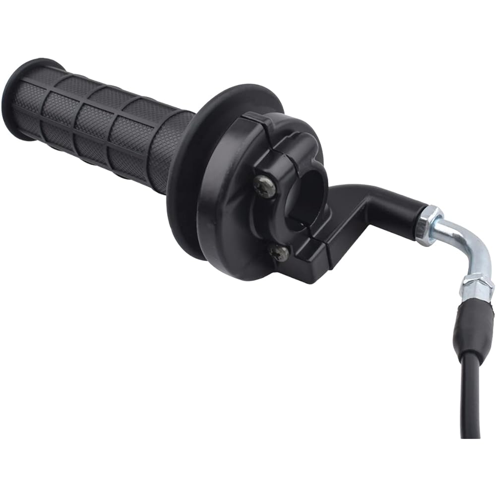 LAXEEM Twist Throttle Accelerator Handle Grip and Vent Cable Set for 50cc 110cc 125cc 150cc 250cc Dirt Bike Quad ATV Pit Pro Trail (Fits 7/8"/22mm Bars)