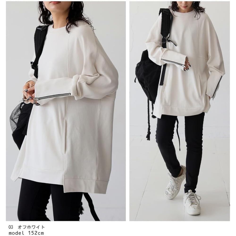 [antiqua] [Antika] Fleece Pullover Sweatshirt Women's PN-00407
