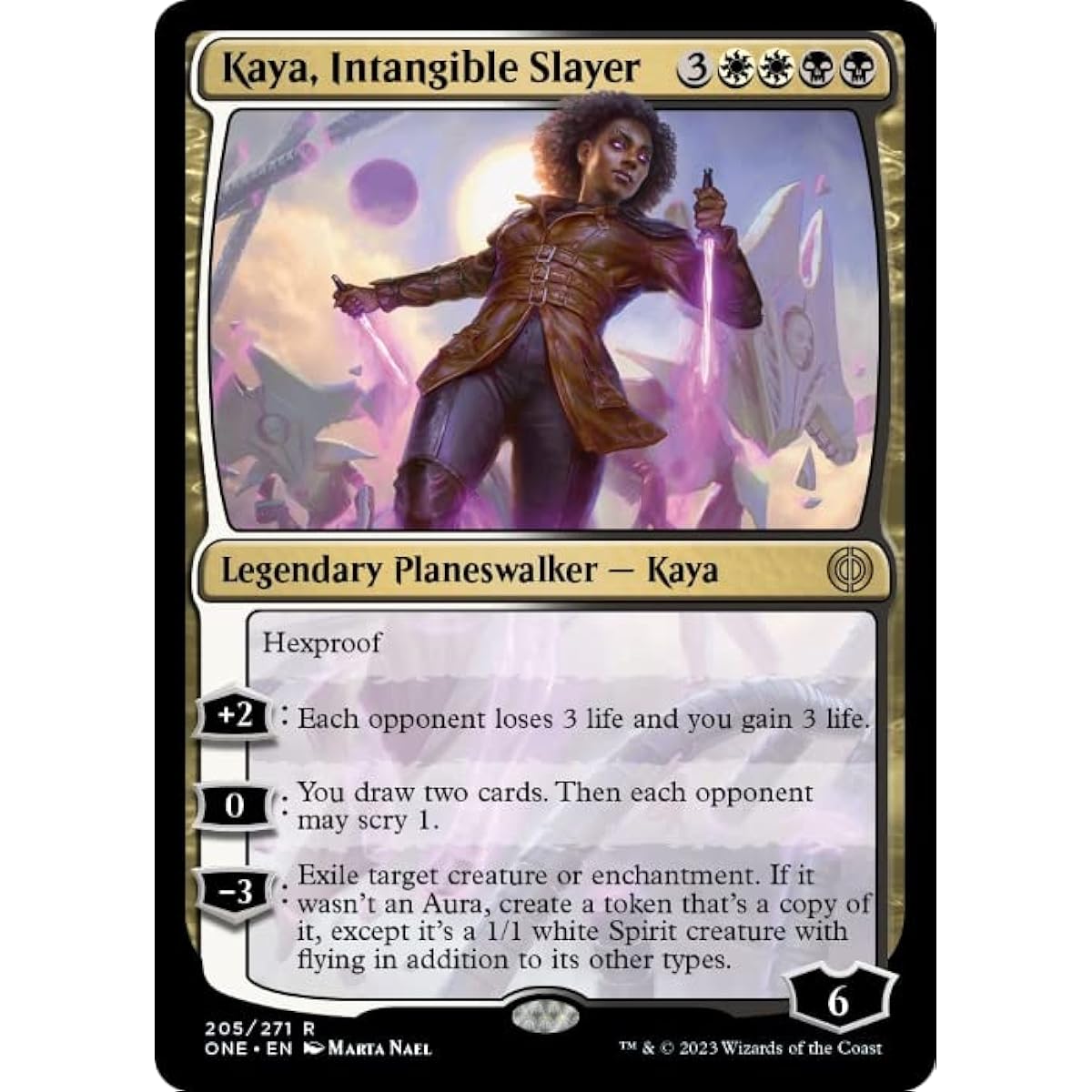 Magic: The Gathering - Kaya, the Incorporeal Slayer (205) - Foil - Phyrexia:All Will Be One
