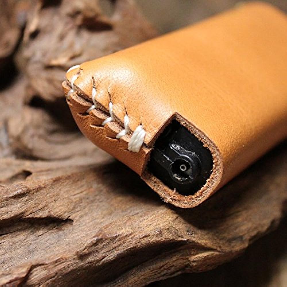 What will be will be SOTO Slide Gas Torch Handmade Genuine Leather Cover Outdoor Camping Leather Color (Dark Brown) Stitching (Generation)