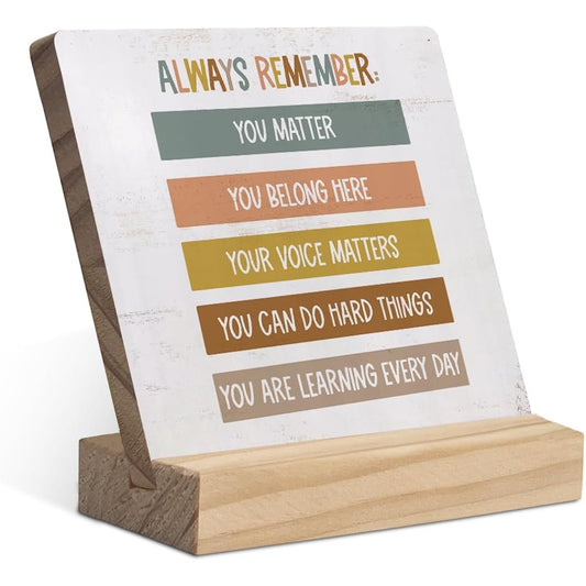 150-XQ-WSP-Inspirational Wooden Stand Plaque