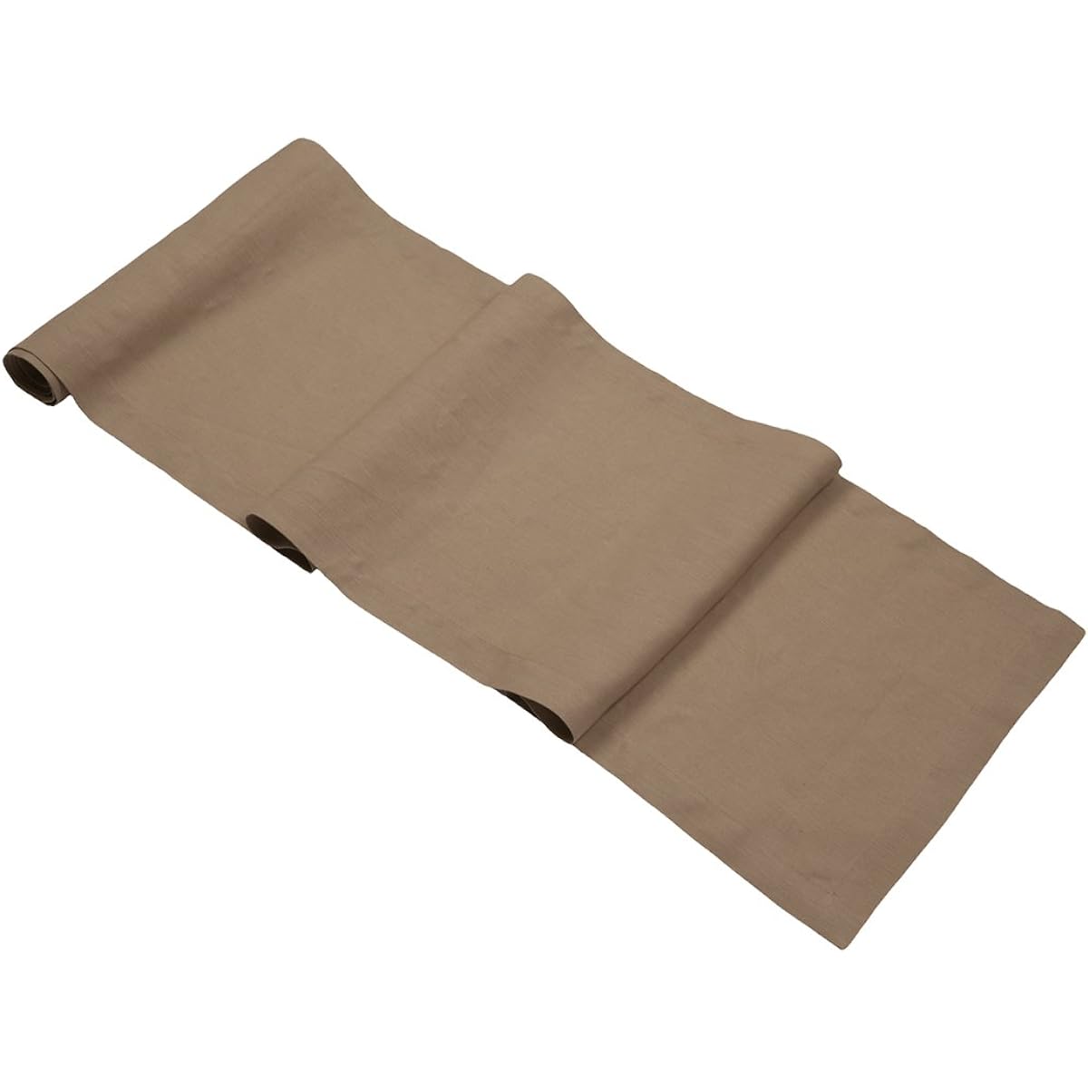 Coffee Brown Pure Linen Table Runne 14x90 Brown COF-1062-11