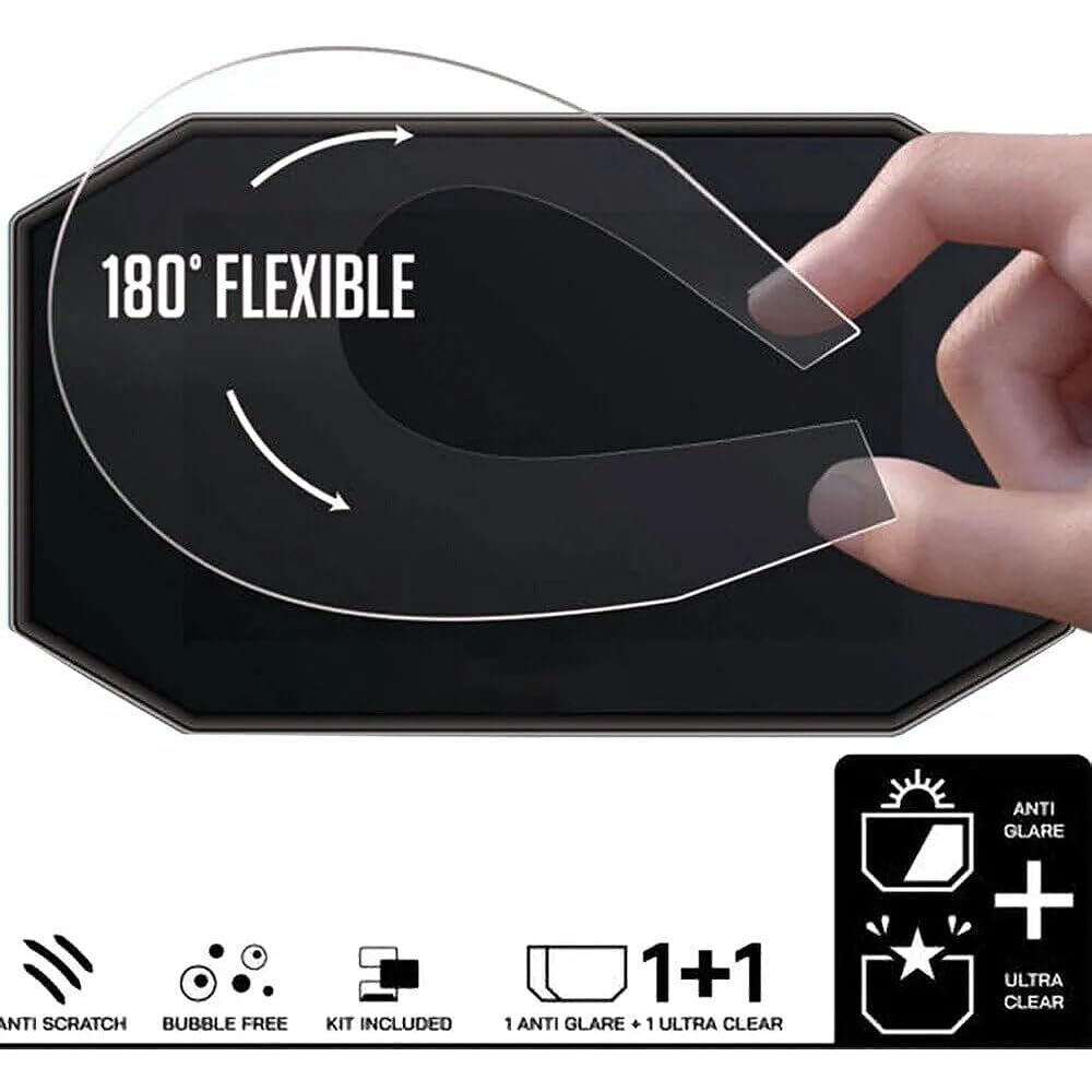 DEMUR Motorcycle Scratch Cluster Screen Dashboard Protection Instrument Film Triumph Bonneville T100 Bonneville T120 Thruxton R Dashboard Screen Protector (Size : 5 PCS)