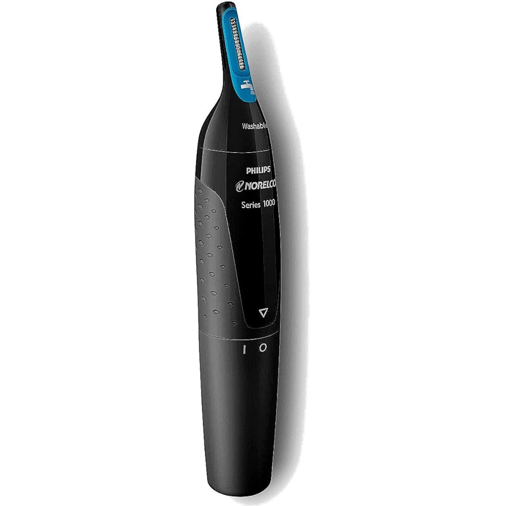 Philips Norelco Series 1000 Nose Trimmer NT1700 Hair Trimming for Nose, Ears and Eyebrows with ProtecTube Technology & Ultra Precision Sharp Cutting Slots - Black (Parallel Import)