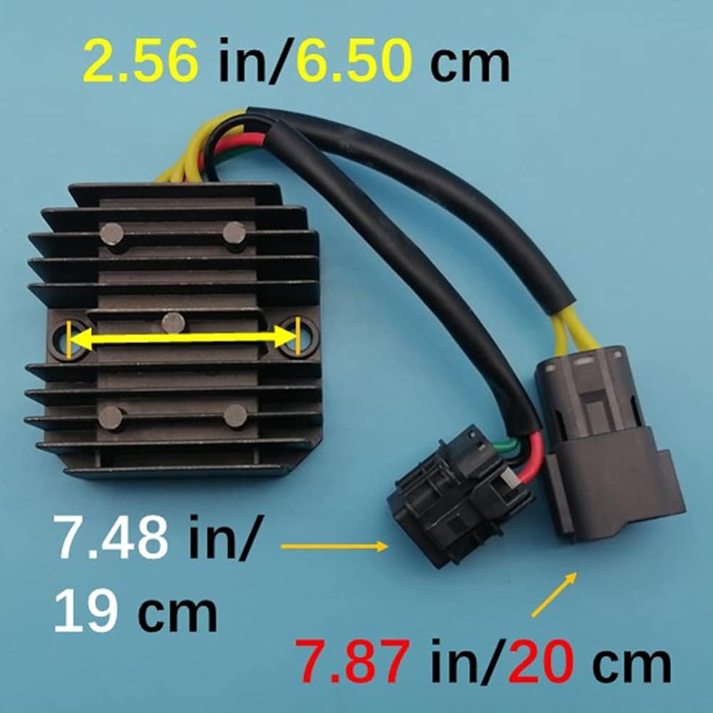 Tuzliufi Replacement Voltage Regulator Rectifier ATV Yamaha Grizzly YFM300 Yfm Can-Am DS Kymco Mongoose MXU 150 250 270 300 Arctic Cat Utility EFI L/C 2003-2010 2011 2012 2013 2014 2015 2016 2017 Z62