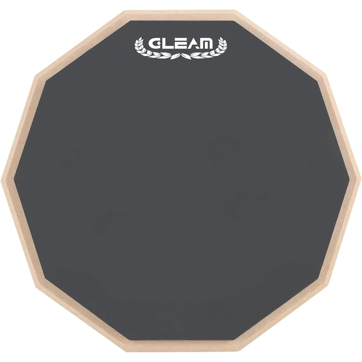 GLEAM Drum Practice Pad 8 inch - Silicone surface, maple base sponge back (one side)