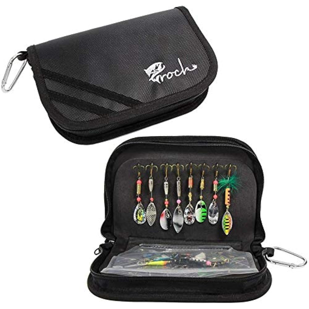 Croch Spoon Lure Spinner with Case Set of 20 with Triple Hook Tube Fishing Mountain Stream Fishing Trout Rainbow Trout Ito Brown Char Yamame Fishing Gear T8 JP