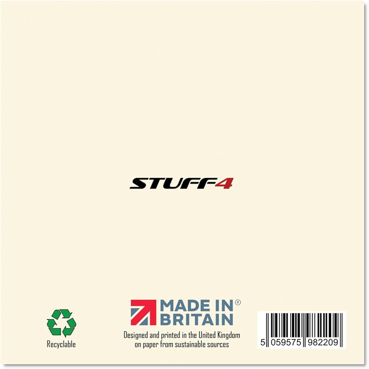 Stuff4 Fun 58th Birthday Card for Men Women - Reason - Happy Birthday Card for Dad Mom Grandpa Grandma Uncle Cousin Friend 5.7 x 5.7 Inch Greeting Card 58th Birthday Card