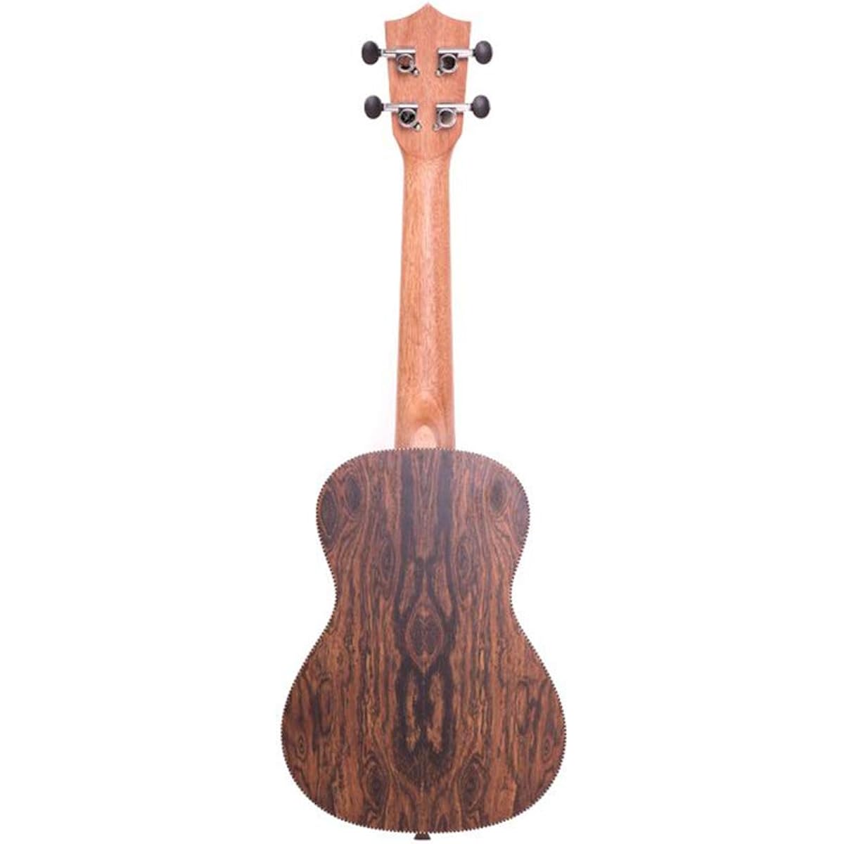 Bamboo ukulele preamp with tuner, electric ukulele, concert size, bocote wood, gear pegs, Bocote BU-23BOCQ (built-in tuner, soft case included) [Official Japanese product]