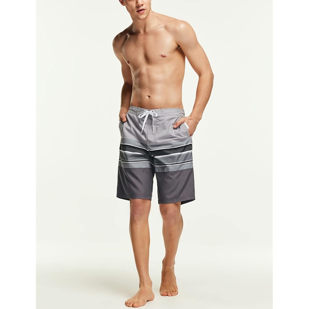 [ATHLIO] Swim Pants, Men's Swimwear [Sweat Absorbent, Quick Drying, UV Protection] Swimsuit, Fitness Training, Men's Swimming Pants, Spats, Board Shorts