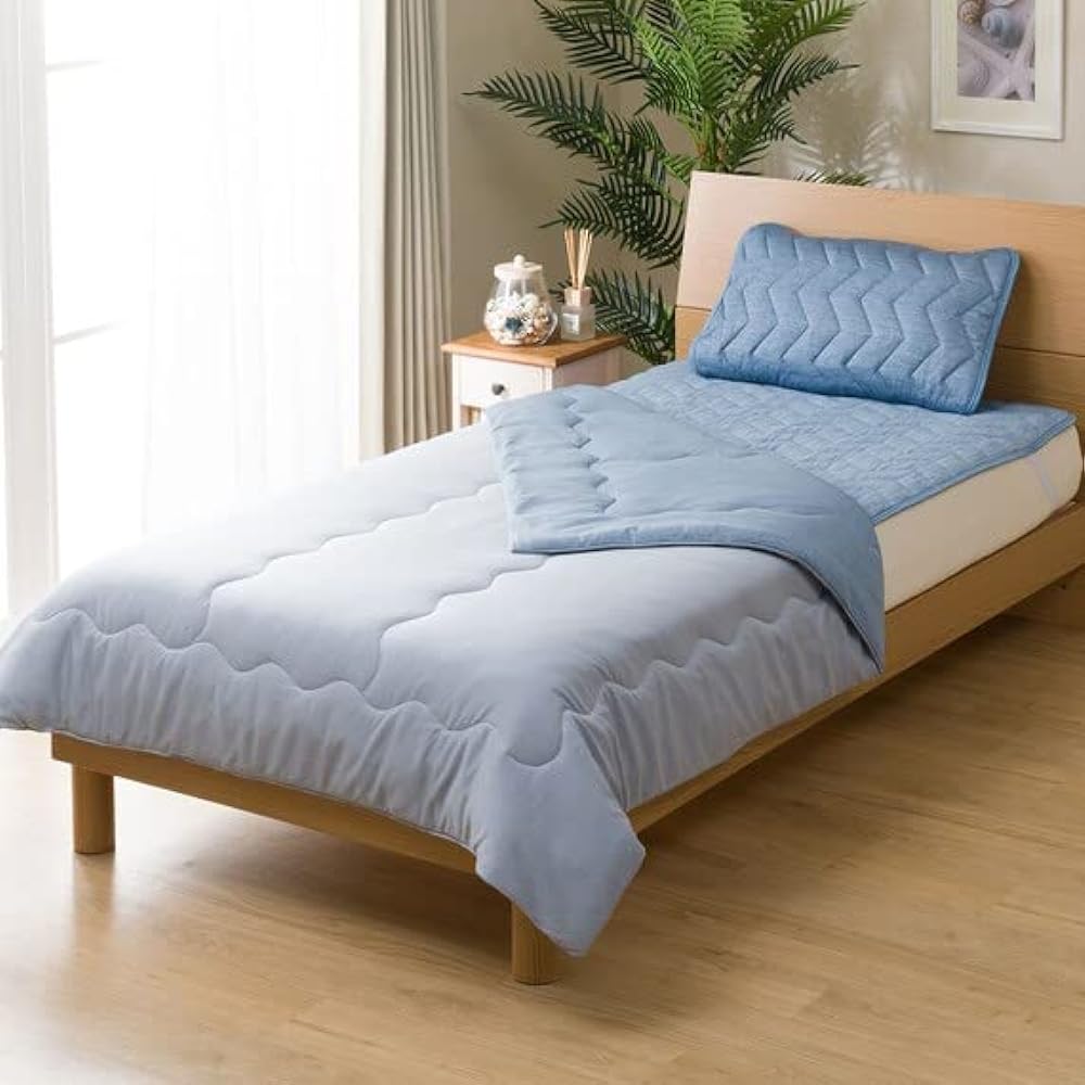 NITORI Double Sided Bed Pad Cool Touch N-S Double Size N Cool WSP Dark Blue NITORI 7565683