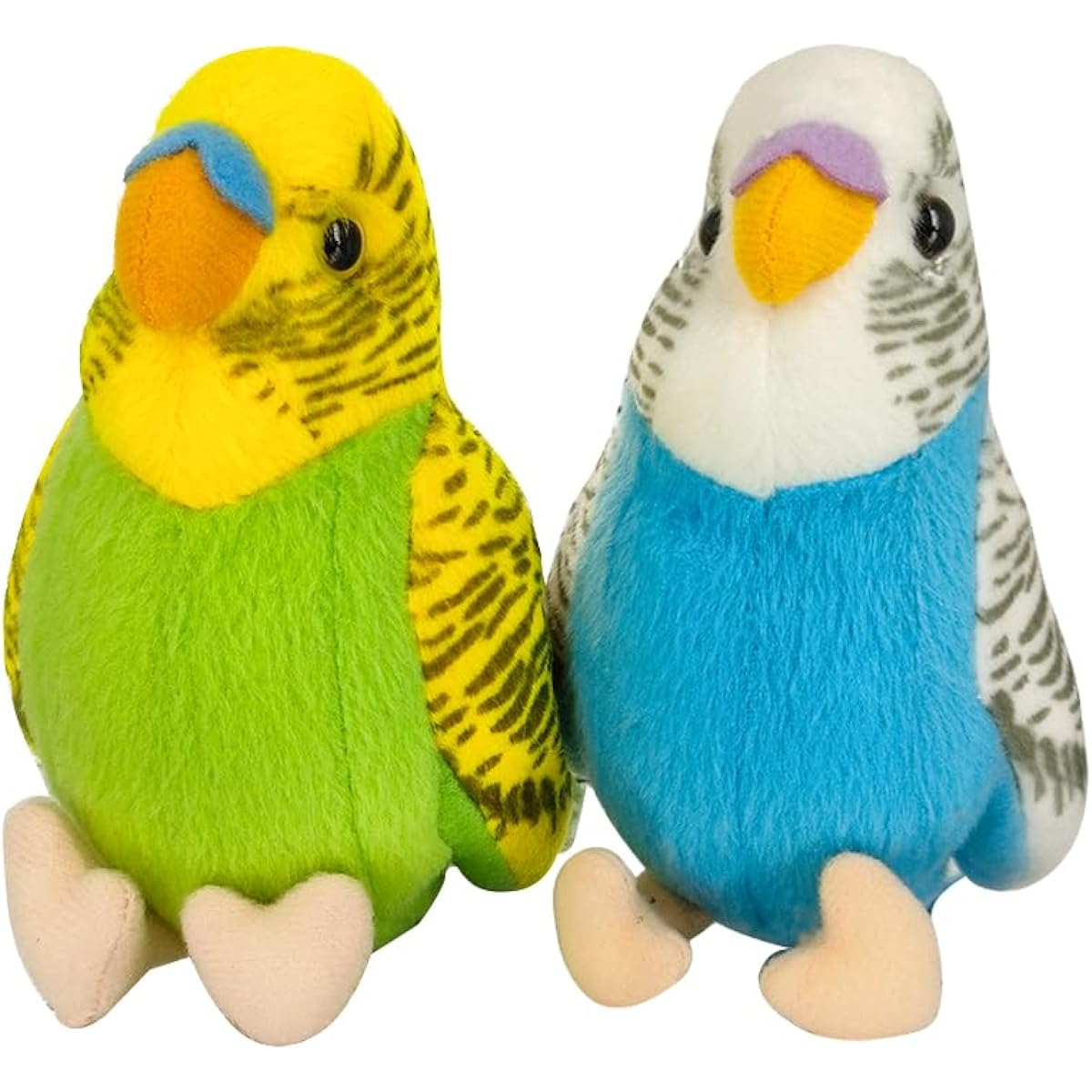 WQY GroceryShop Budgie Stuffed Toy 5.5 Inch Parakeet Stuffed Toy Budgie Stuffed Toy Children's Stuffed Toy 2pcs