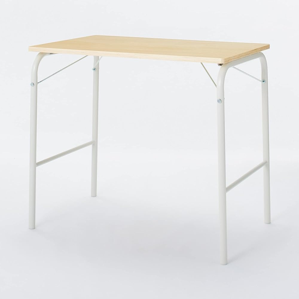 MUJI Steel Pipe Table Off White Foldable 12132233