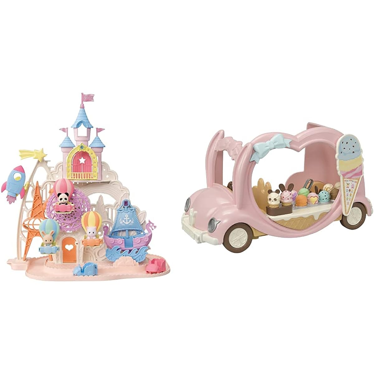 Sylvanian Families Castle Dreamland + Happy Ice Cream Wagon