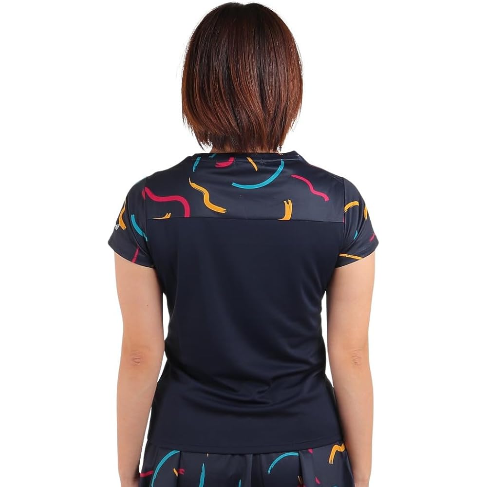[Le Coq Sportif] T-shirt, Graphic Game Shirt, UV CUT (UPF50+) SUNSCREEN, Short Sleeve, Switchable, JTA Officially Approved, Official Game Sunscreen, Women's