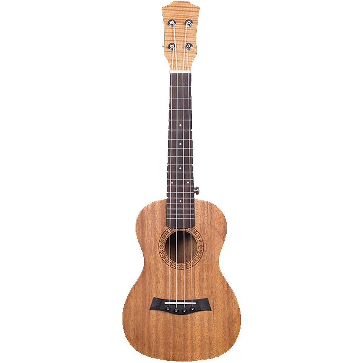 Ukulele 23 Inch Hawaii Guitar Ukulele Mahogany Musical Instrument for Beginners Natural Entry Level Ukulele (Color: Natural, Size: 23 inches)