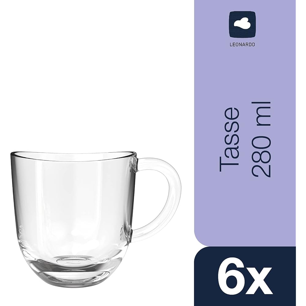 LEONARD Coffee Cup Set of 6 280ml Napoli 024202