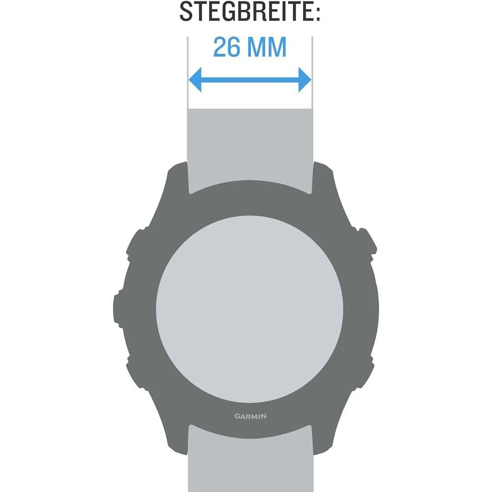 Garmin Fenix7X Pro/epix Pro 51mm Compatible QuickFit Replacement Band 26mm Black [Genuine Japanese Product]