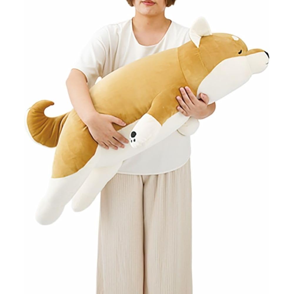 Livheart Body Pillow Premium Nemunemu Animals Shiba Inu Kotaro BIG Size Fluffy Chewy Stuffed Animal Pillow Gift 28979-44