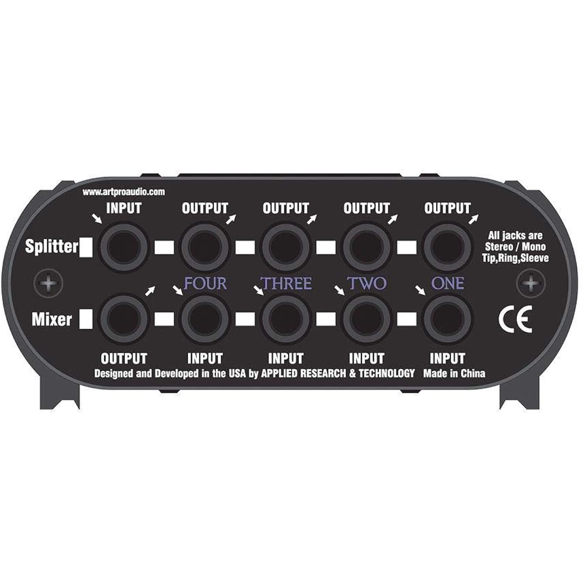 ART SPLITMix4 Four Channel Passive Splitter/Mixer