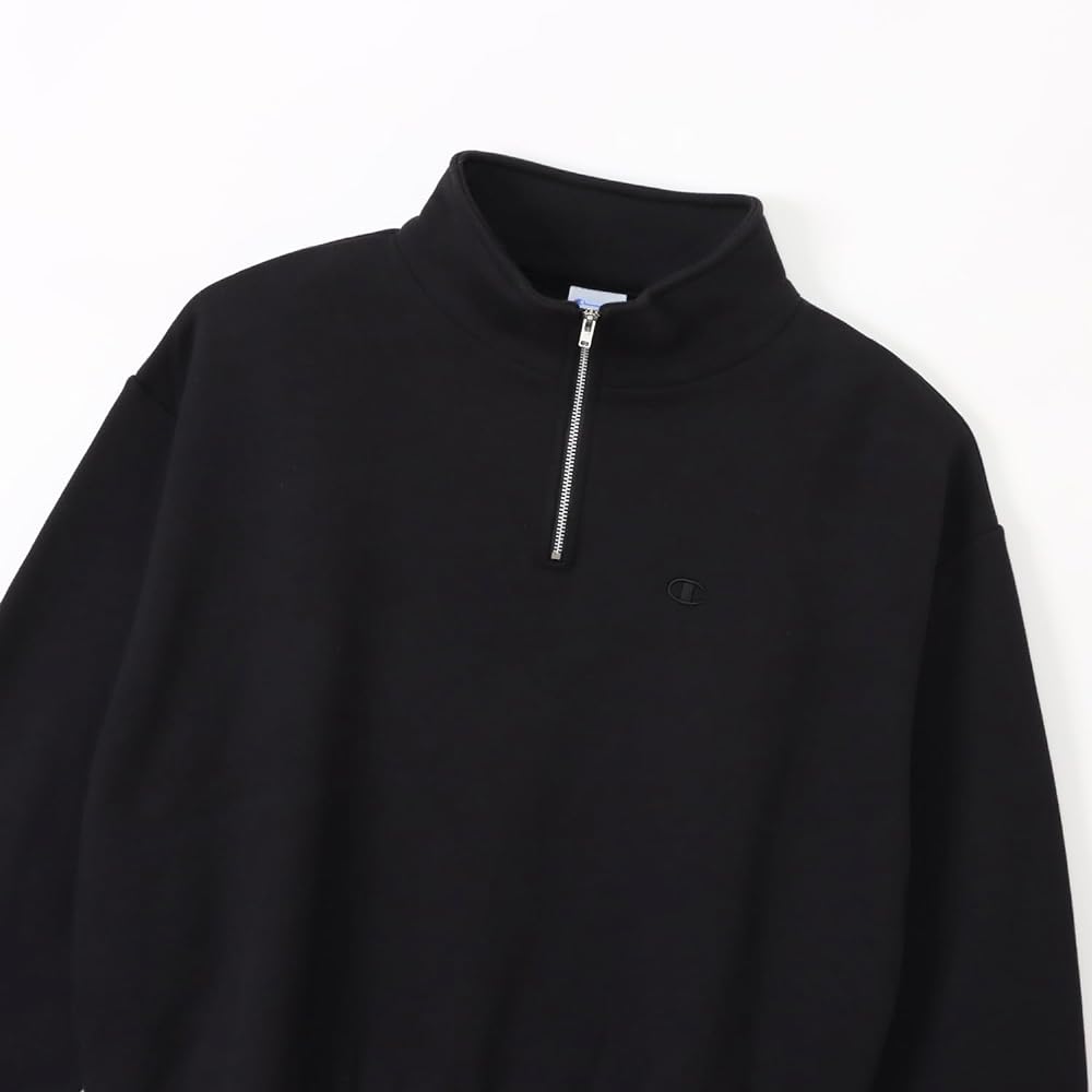 [Champion] Sweatshirt Long Sleeve One Point Logo Half Zip Sweatshirt Women's Basic CWSY011Z