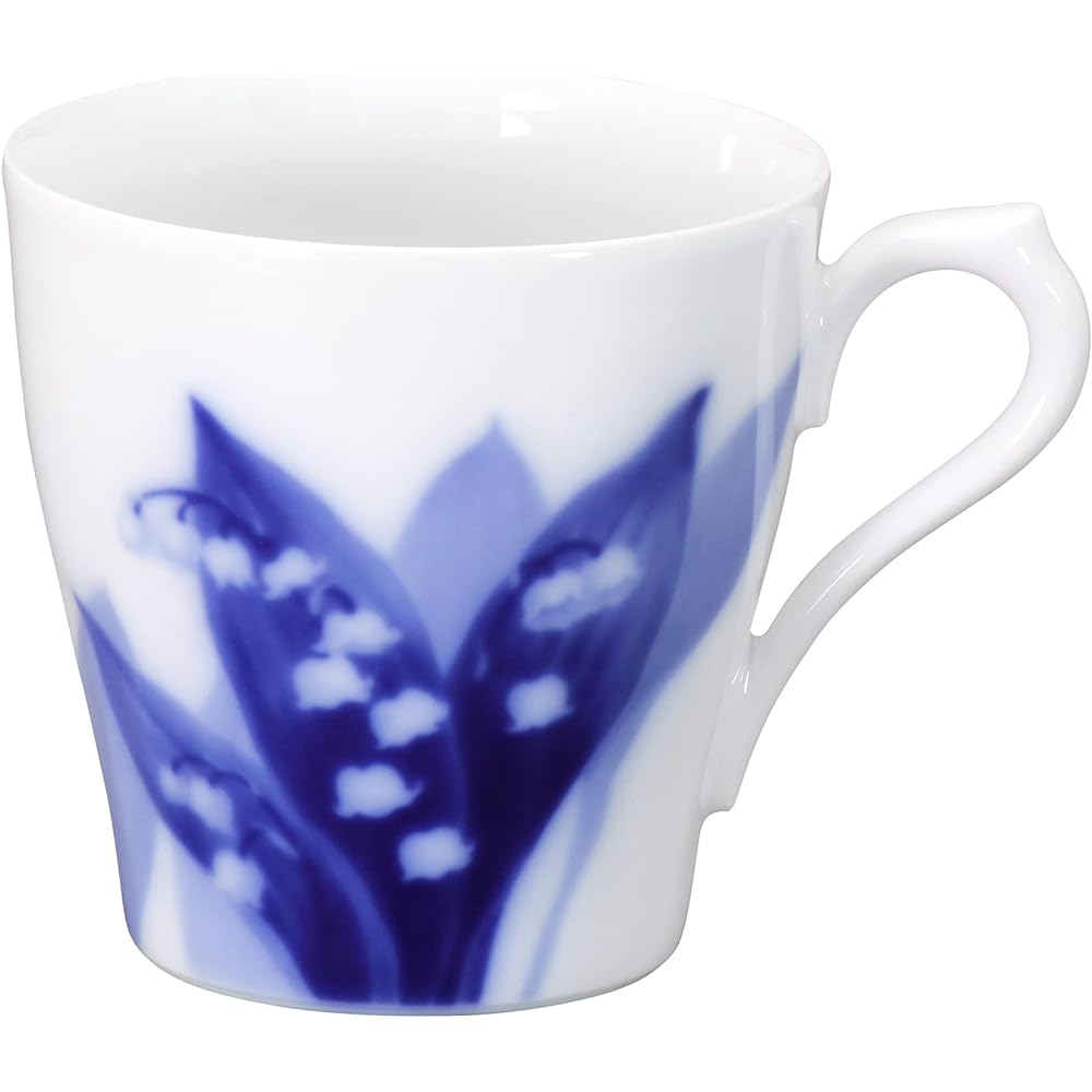 Okura Touen <Direct store only> Suzuran Mug <Microwave safe> Official gift wrapping 114C/B033-RB