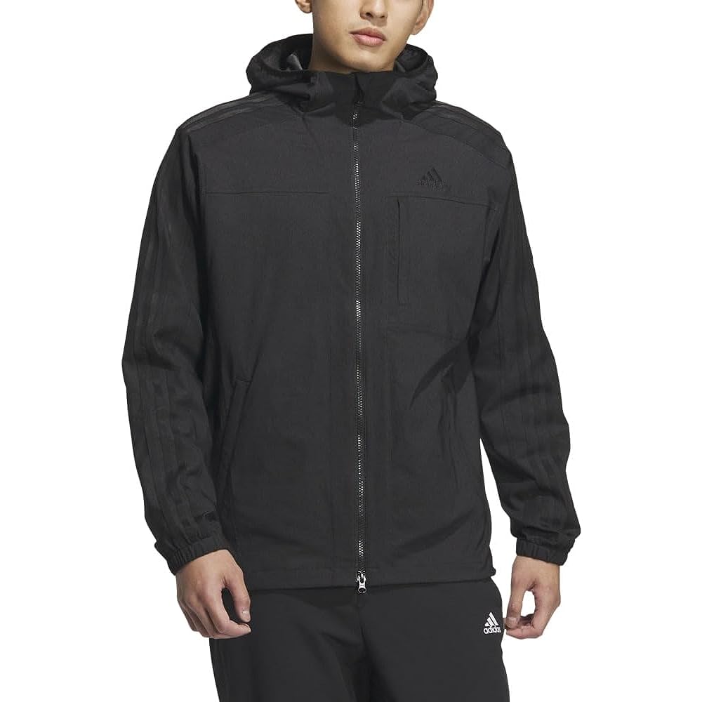 [Adidas] Hoodie Denim Look Regular Fit Stretch Woven Hooded Track Top BXF22 Men's