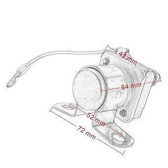 Starter Relay Cell Relay Motorcycle Starter Relay Solenoid Suzuki GS750T GS850G GS850GL GSX750F Katana 1989-1997 GS 750T 850G 850GL X750F X 750 F