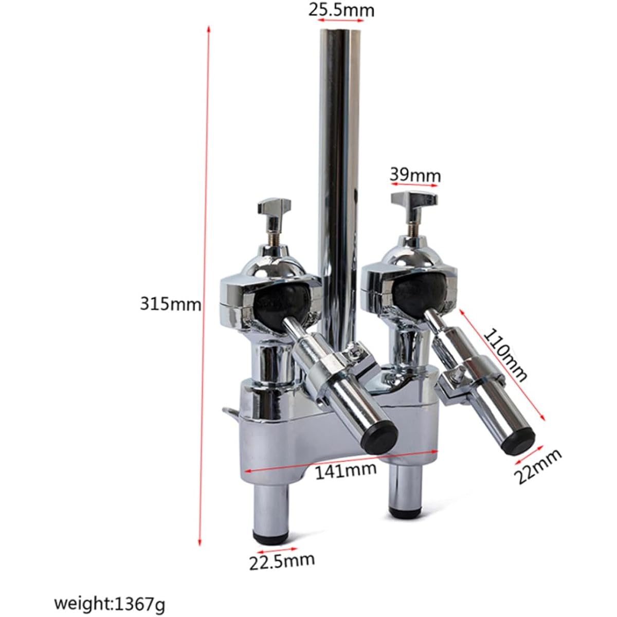 SWOOMEY Drum Tom Bracket Professional Bracket Drum Stand Cymbal Stand Clamp Drum Holder Base Drum Bracket Cowbell Percussion Drum Accessories Clamp Cymbal