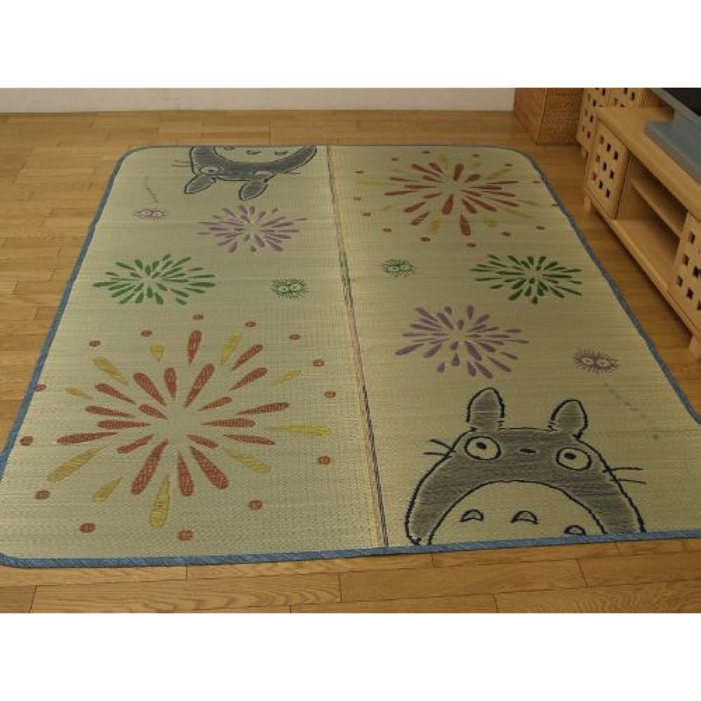 Totoro Ikehiko Rush Rug Carpet 3 Tatami Domestic Made "Hanabi" Approx. 176 x 230cm