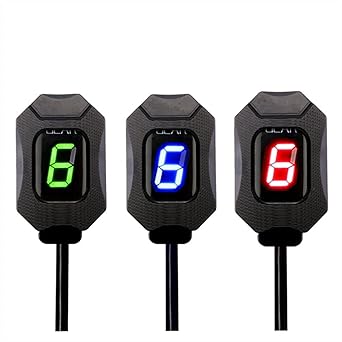 Speed Display Meter Motorcycle Gear Indicator 1-6 Level ECU Plug Mount Suzuki Intruder 800 V-Strom GSXR 600 SV650 750 Speed Gear Display
