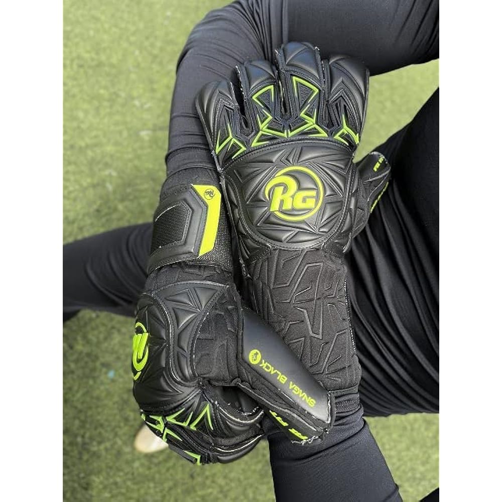 Regular (R.G.) RG Goalkeeper Gloves High Model Snaga Black 2022 Snaga Black Contact Black Grip S Black 22