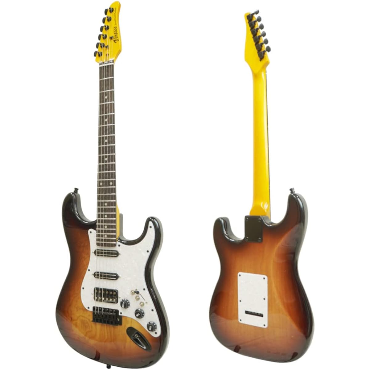 Vertice Electric Guitar, Strat Type, Stainless Steel Frets, Equipped with Booster Switch, Neck and String Height Adjusted, VEG-05ST Suitable for Beginners to Advanced Players