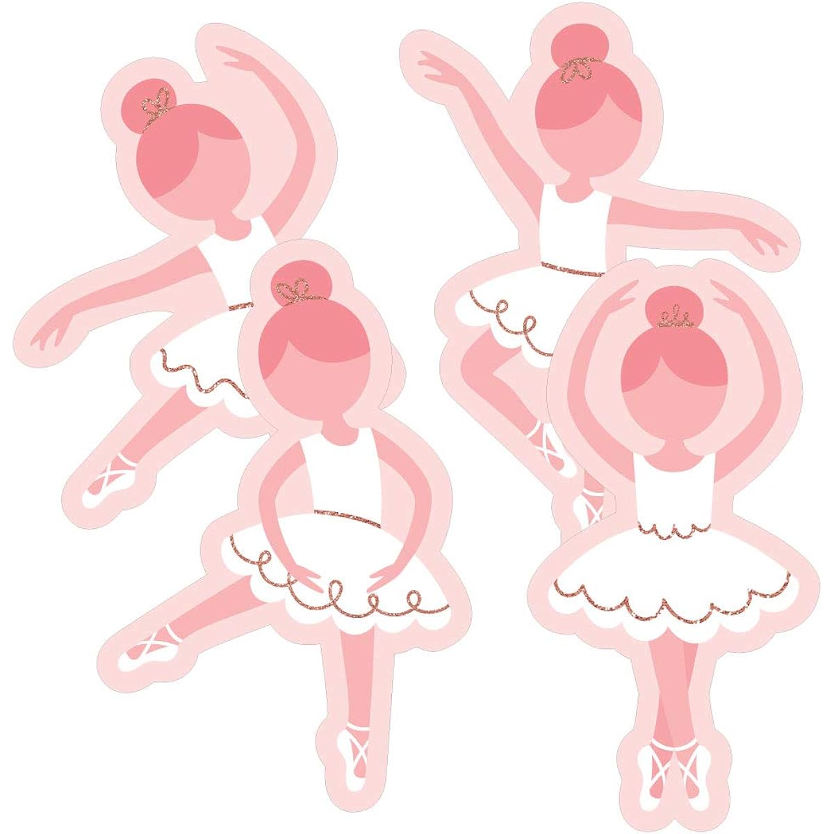 Big Dot of Happiness Tutu Cute Ballerina - Decoration DIY Ballet Birthday Party Baby Shower Essentials - Set of 20