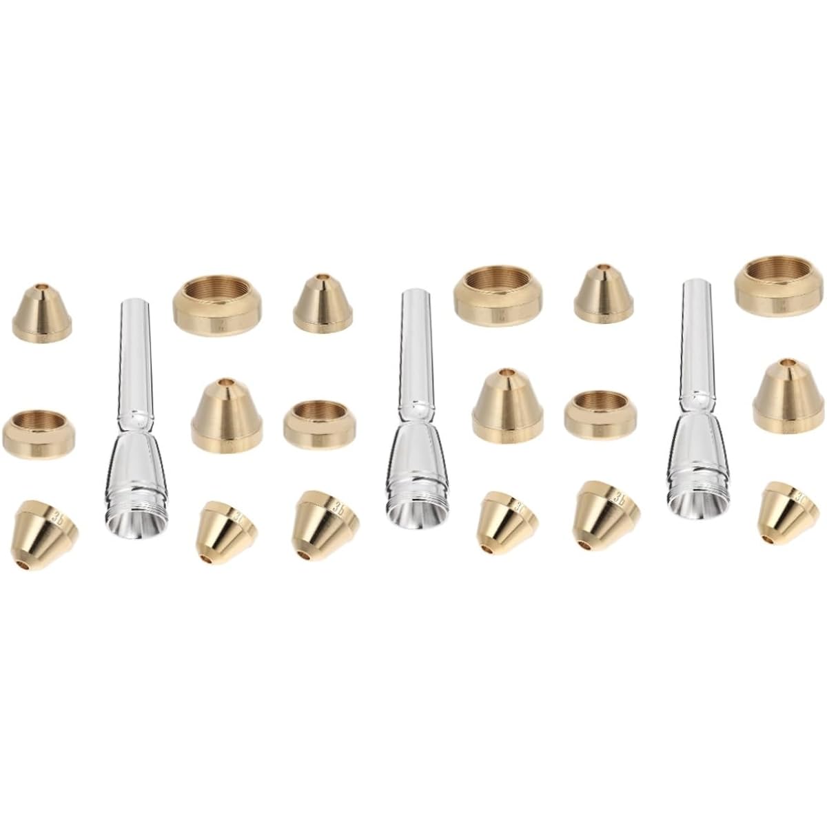 VICASKY 21pcs Trumpet Mouth Mouthpiece Puller Mouthpiece Remover Trumpet Embouchure Trumpet Mute 3b 2c Pickett Mouthpiece Monette Musical Tra