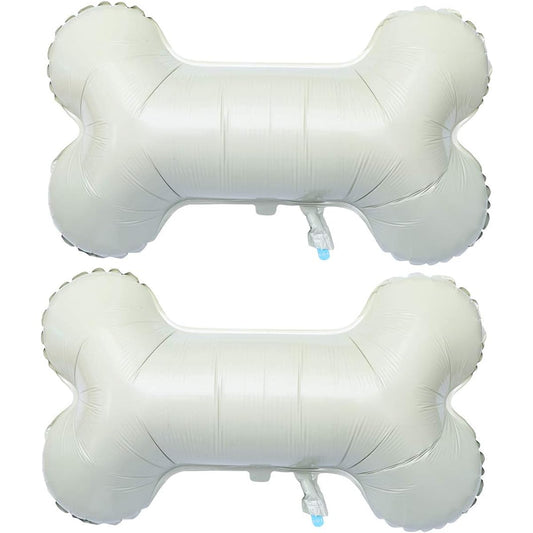 2pcs Aluminum Mylar Balloons Foil Balloons Bone Shape Pet Dog Birthday Party Decorations