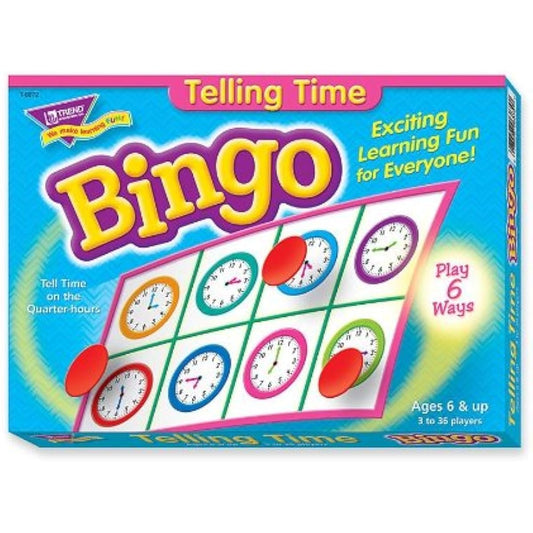 Trend TEP-6072 Telling Time Bingo Game - Language