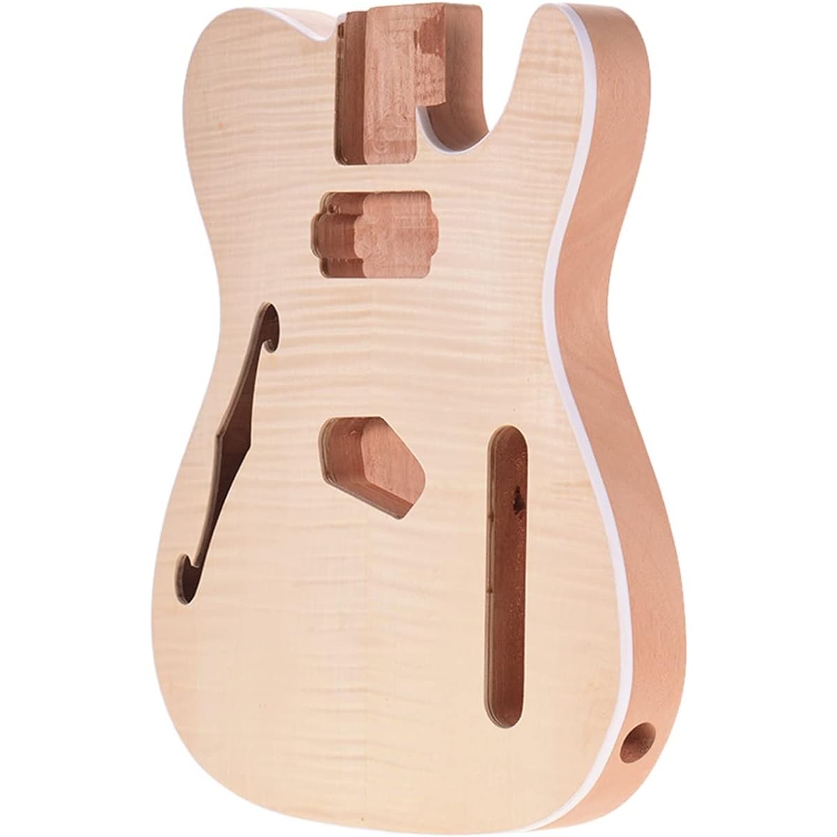 DIY.Unfinished DIY Guitar Body Unfinished Guitar Body Blank Guitar Barrel T-Style Electric Guitar DIY.Guitar Accessories (Color : Mahogany Wood 01)