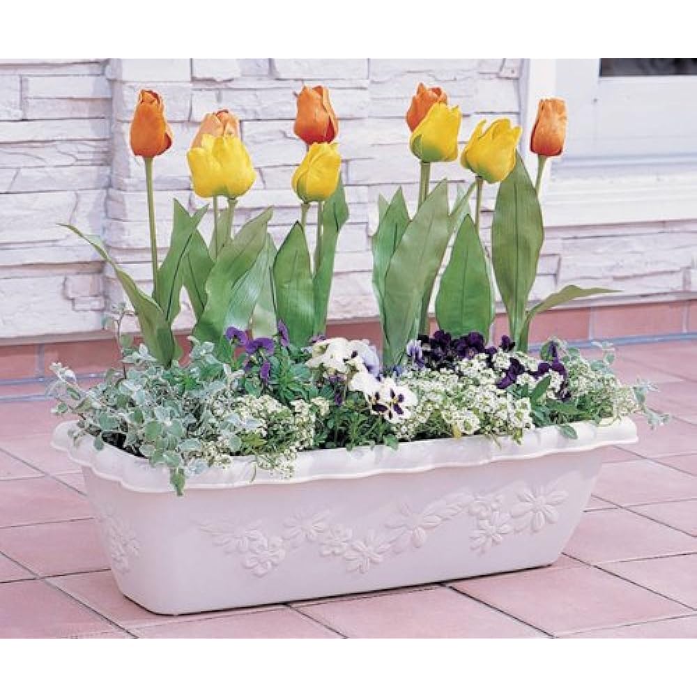 Iris Ohyama Flor Planter [Set of 20] Warm Beige