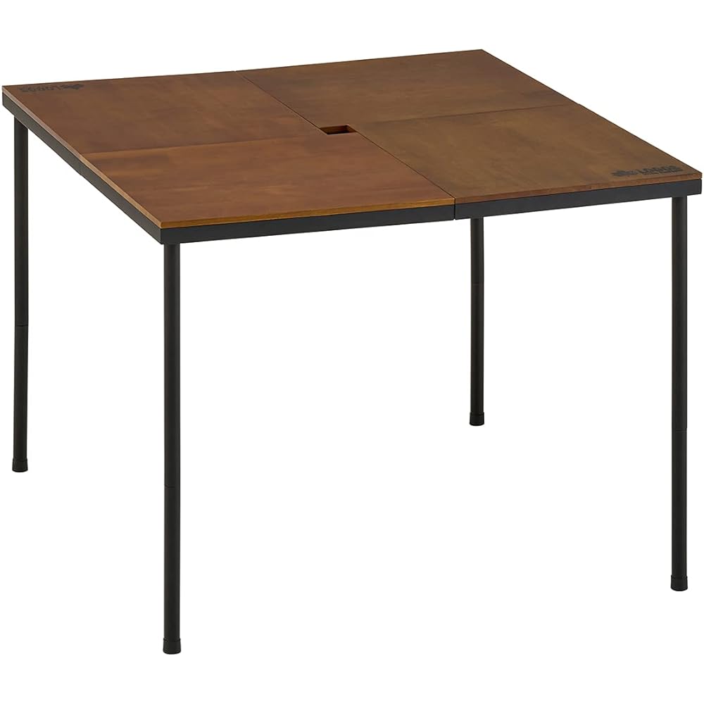 LOGOS Iron Wood Table Square 81064195 Brown (approx.) Width 90 x Depth 90 x Height 70.5/60.5/43.5/31/20.5cm