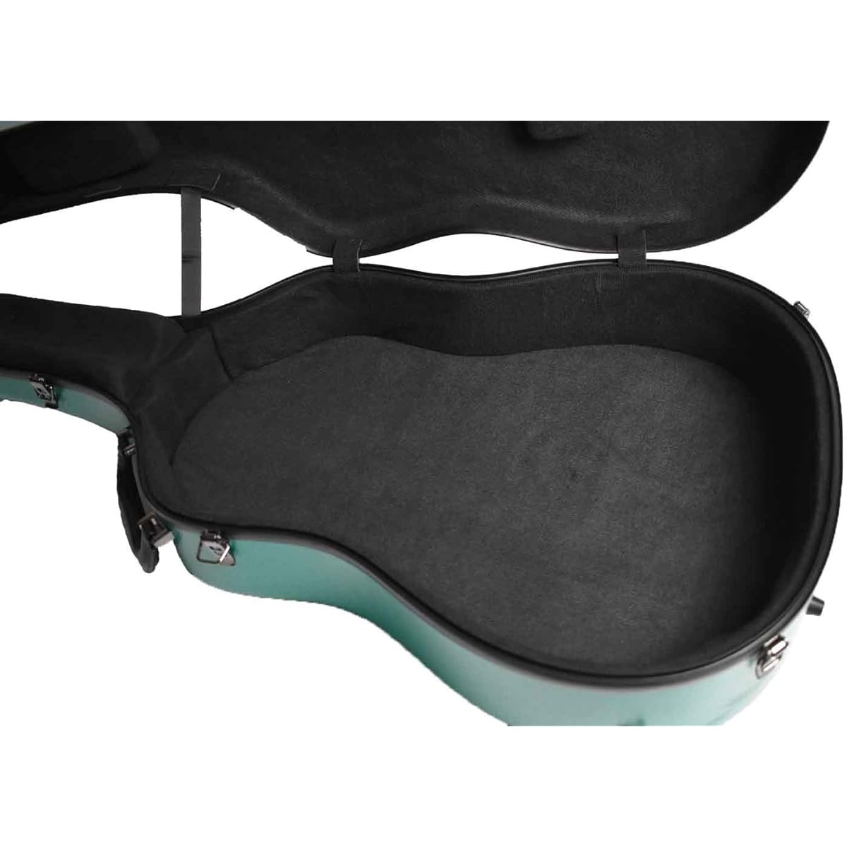 Fiberglass Guitar Hard Case D Style Matte Green
