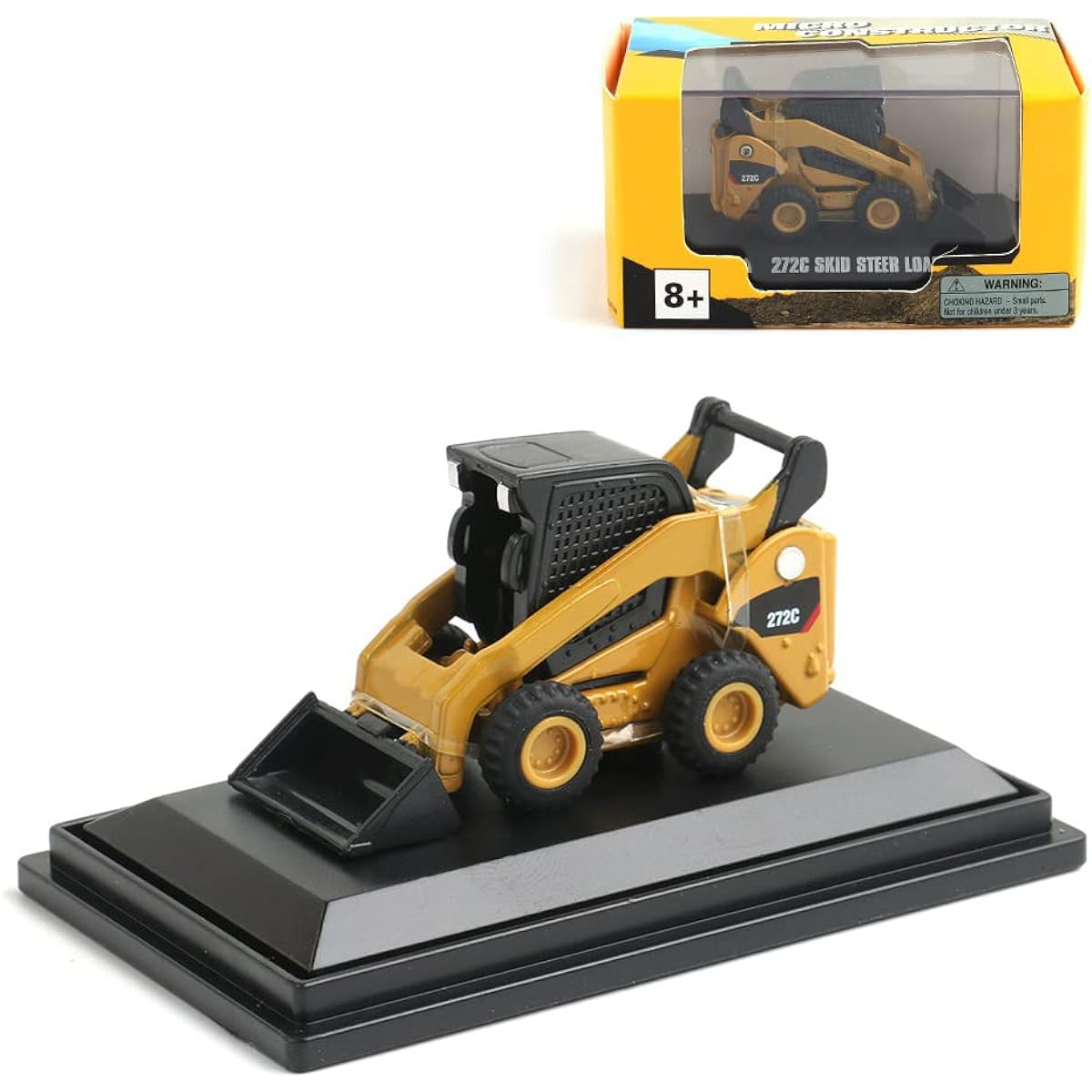 160:1 N Scale Construction Vehicle, Exquisite Diecast Mini Construction Truck Train Set (272C Skid Steer Loader)