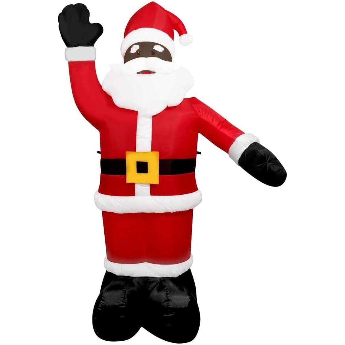 Tall Christmas Inflatable Santa Claus Black Santa Inflatable Yard Decoration Christmas Inflatable Yard Decoration for Holiday Christmas (Black Santa 4ft/1.2m)