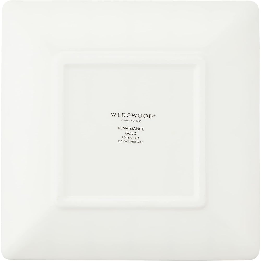 [Regular Imported Product] Wedgwood Renaissance Gold Square Tray Dish 14.5cm Wedding Gift Present 1061266